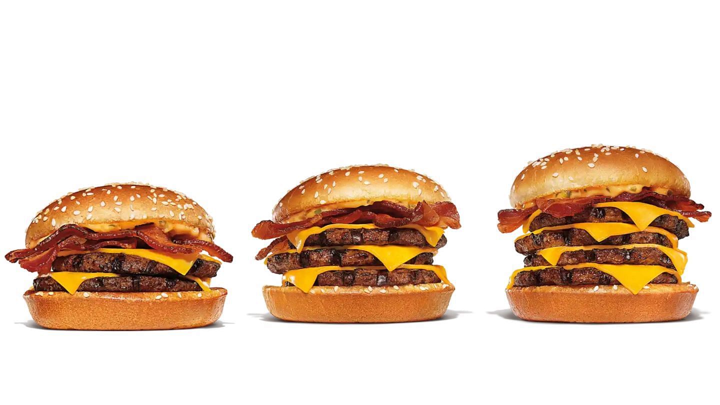 the three favorite BK Stackers return to the fast food chain for a limited time (Image via Burger King)
