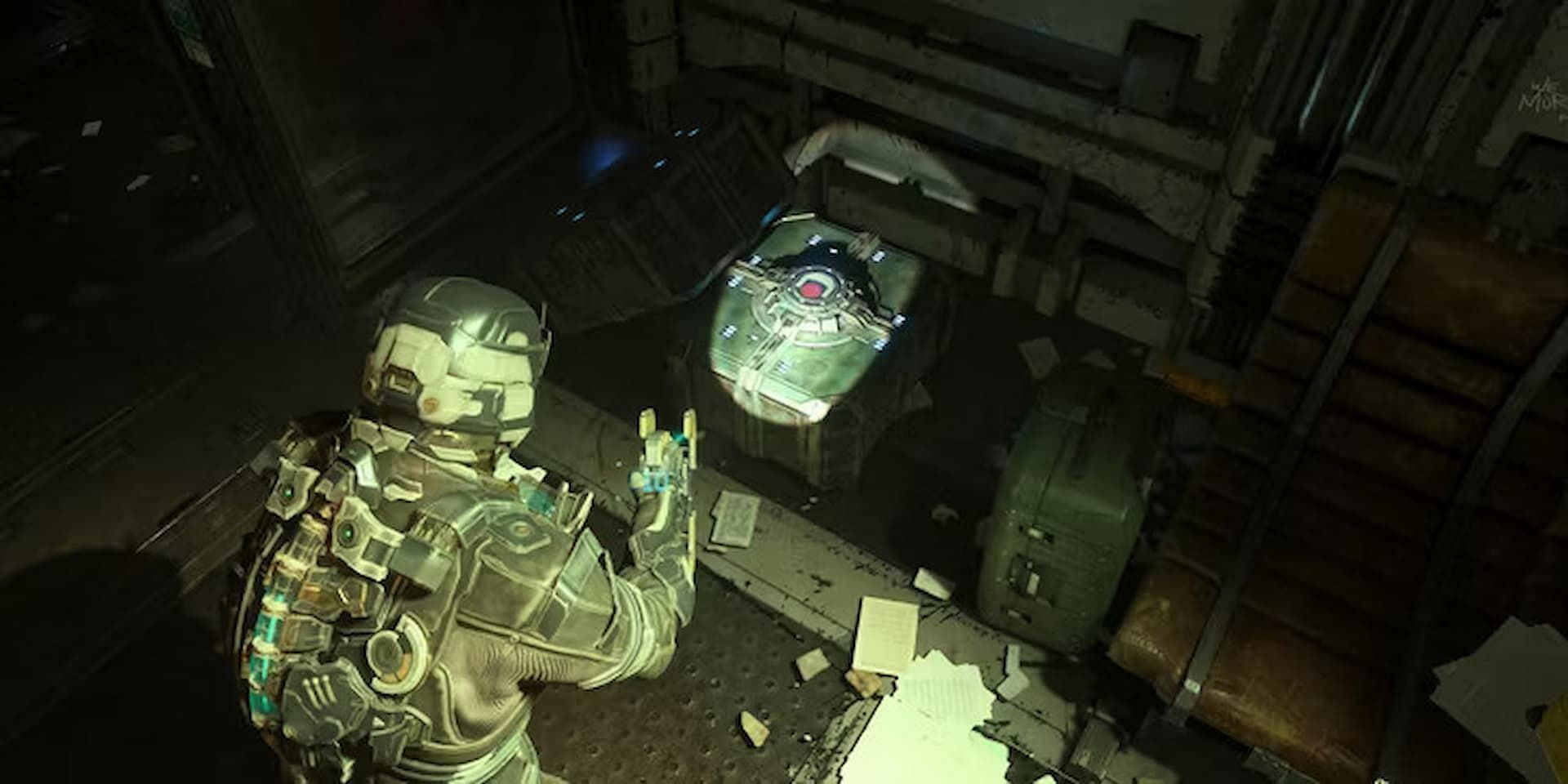 Breakable boxes give credits and ammo (Image via EA Motive)