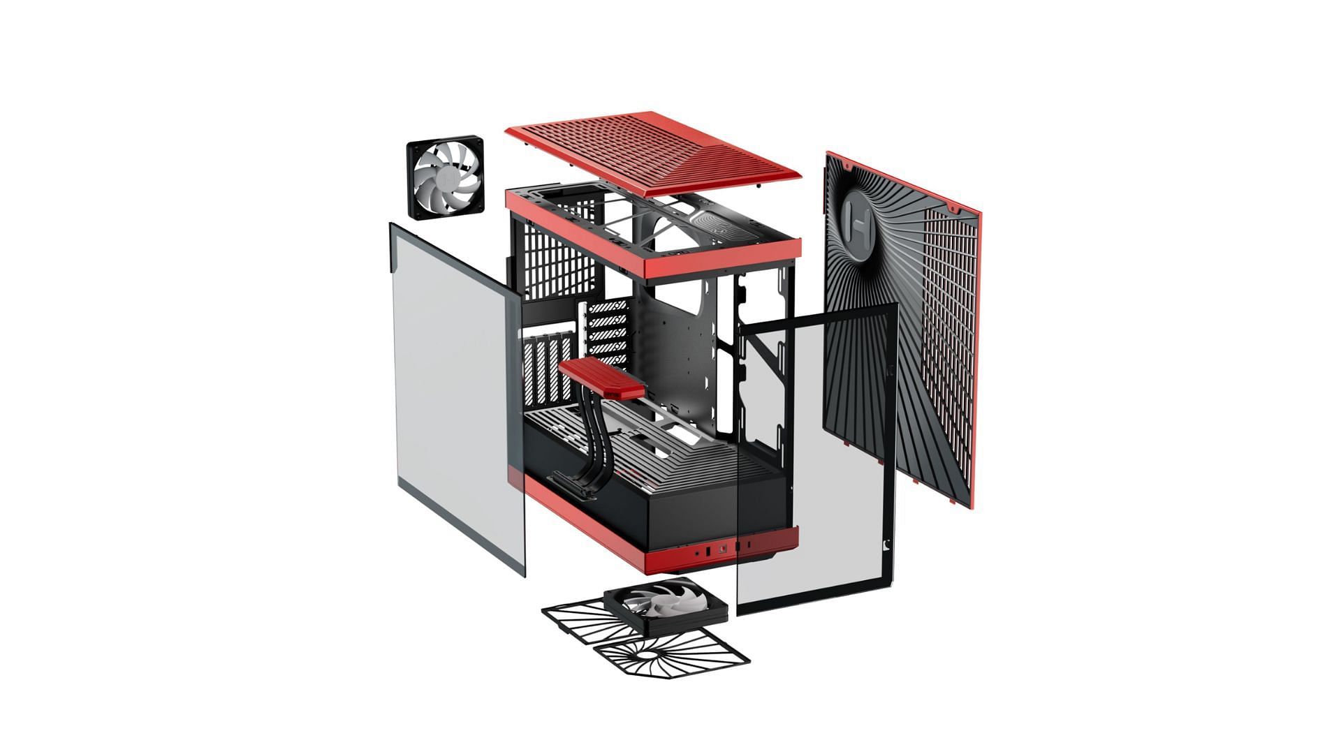 A blown-up view of the Hyte Y40 (Image via Hyte)