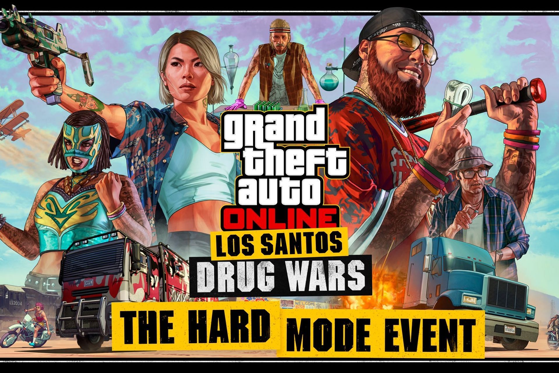 The Hard Mode Event for First Dose missions offers unique rewards in GTA Online (Image via Rockstar Games)