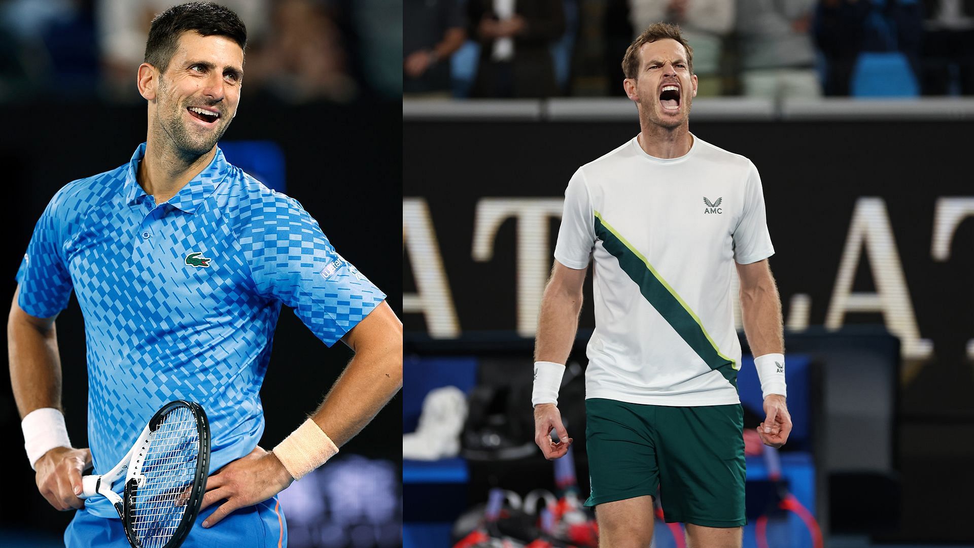 Andy Murray (right) and Thanasi Kokkinakis (not in pic) produced an all-time Australian Open classic on Thursday