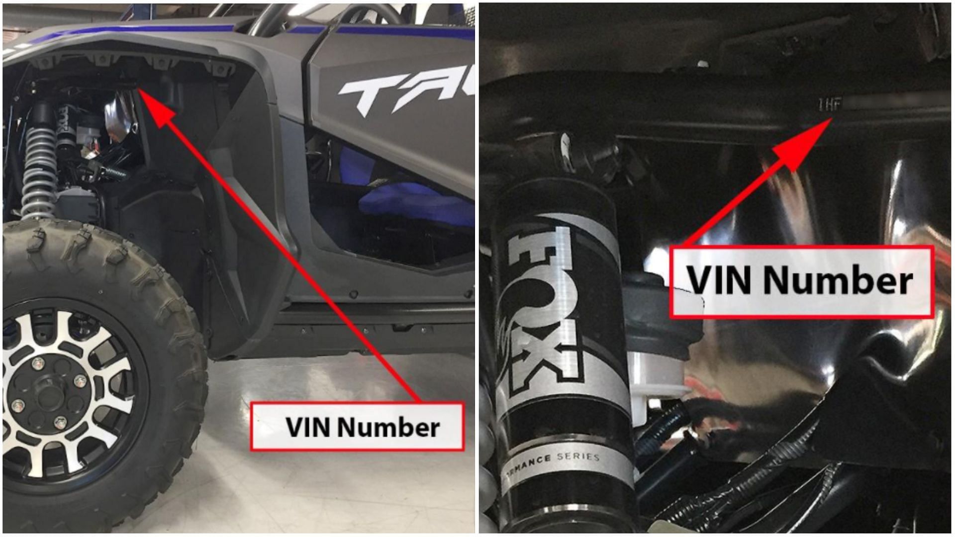 Customers can find the VIN numbers stamped on the frame on the left side under the left front fender(Image via CPSC)