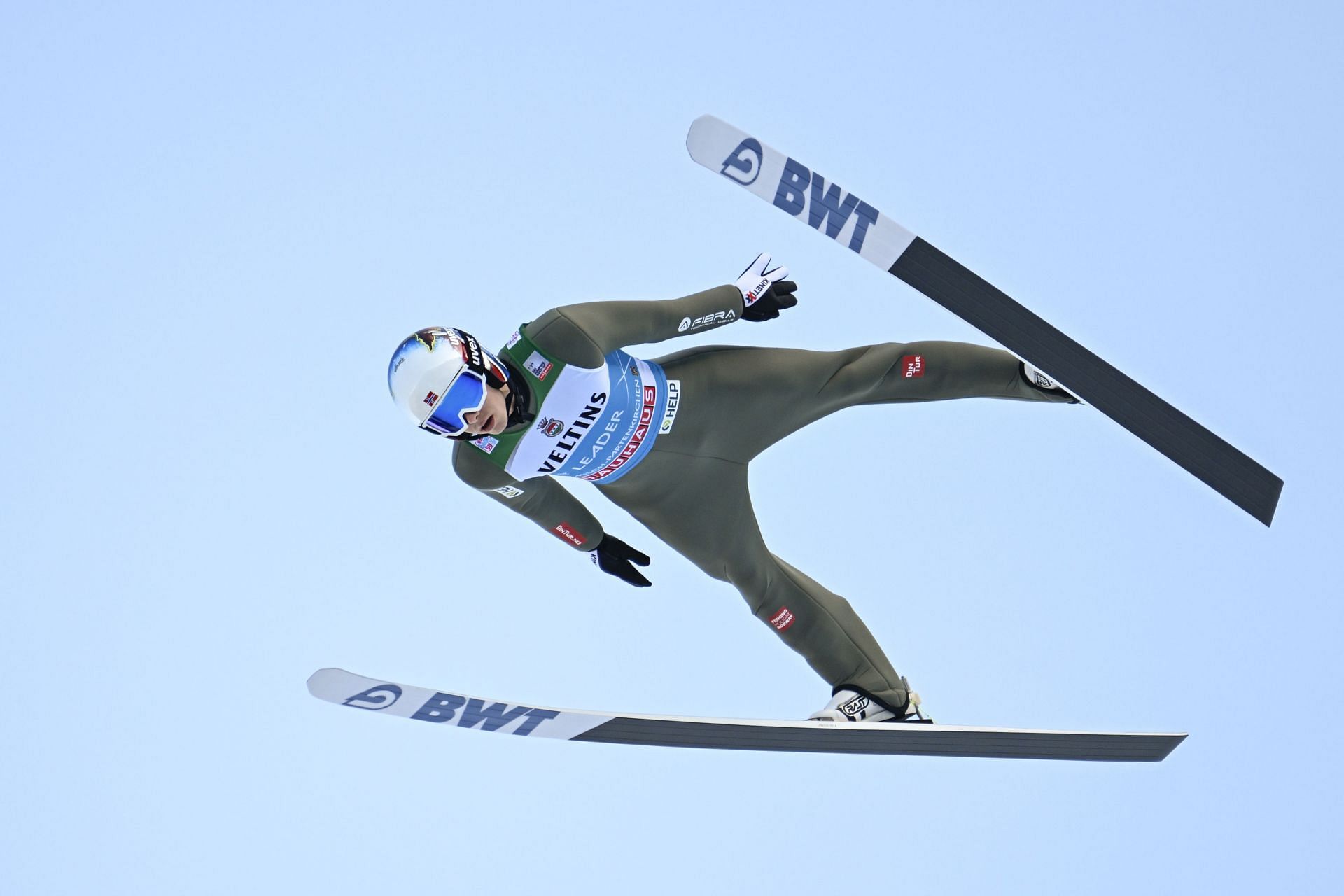 Halvor Egner Granerud of Norway competes during the first round for the Men&#039;s Four Hills Tournament on January 1, 2023, in Garmisch-Partenkirchen, Germany.