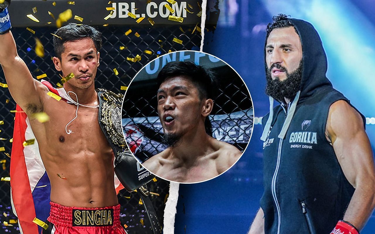 Lito Adiwang (Centre) previews Superbon (Left) versus Allazov (Right)