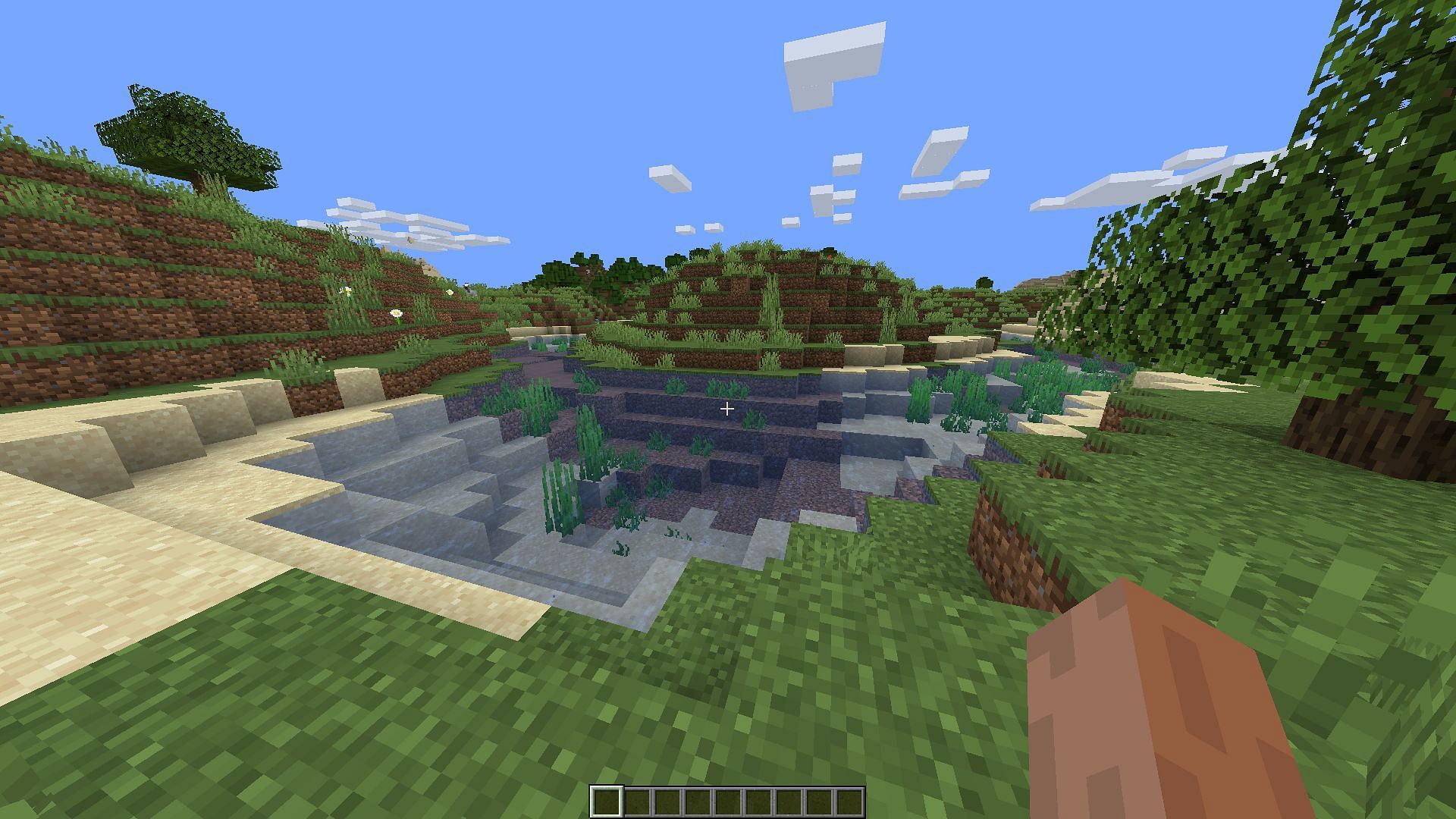 This texture pack increases the transparency of water blocks in Minecraft 1.19 (Image via CurseForge)