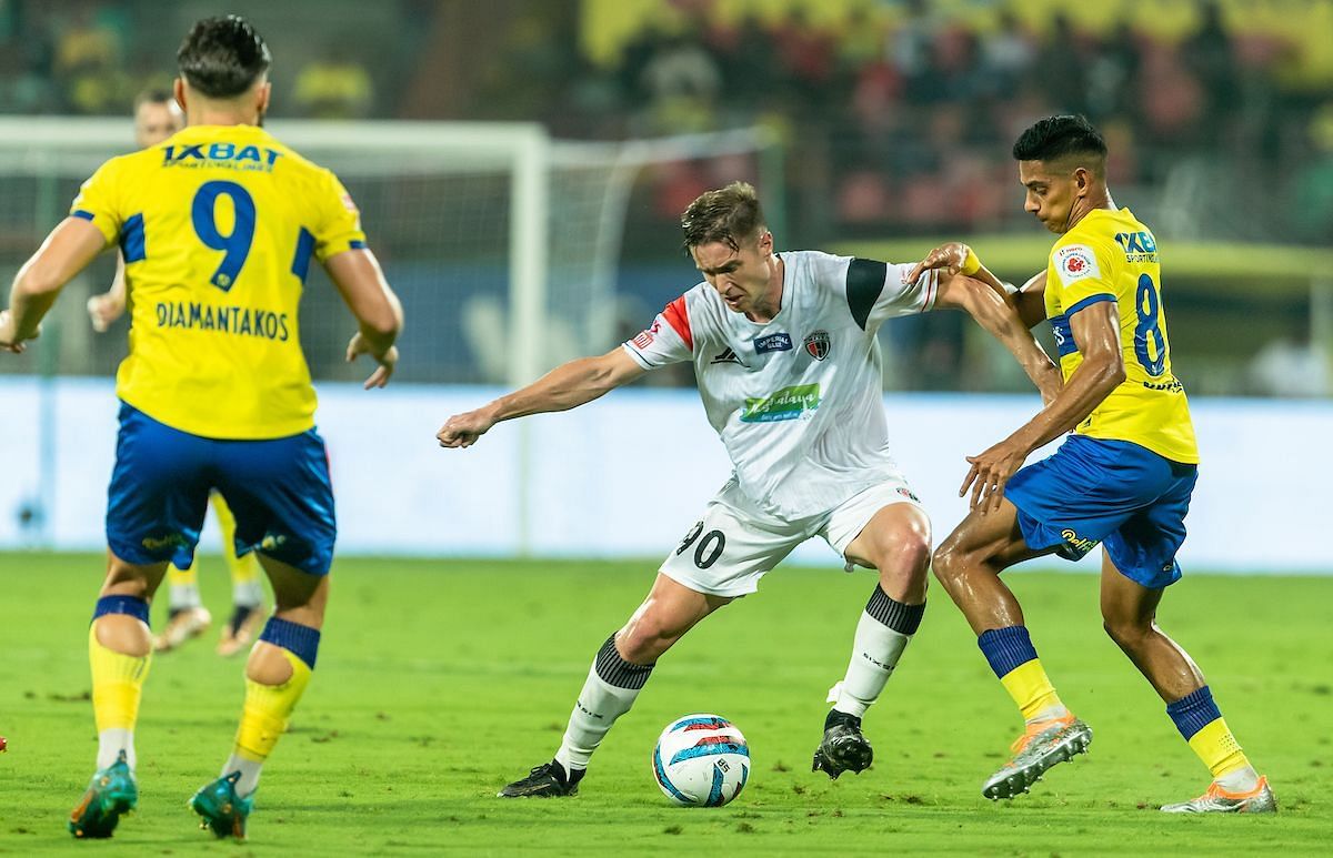 NEUFC were outplayed by KBFC (Image courtesy: ISL Media)