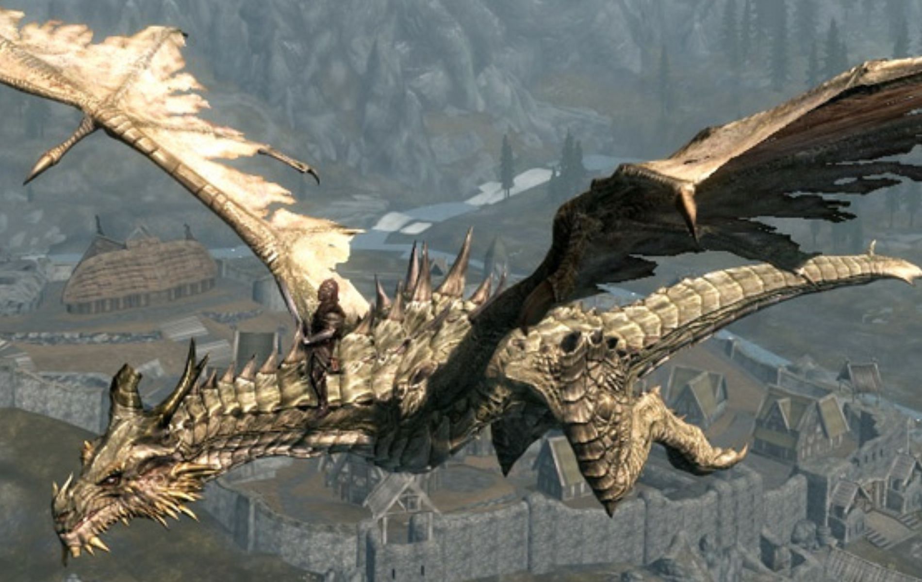 A mod to make dragons mightier and more diversified (Image via Bethesda Game Studios)