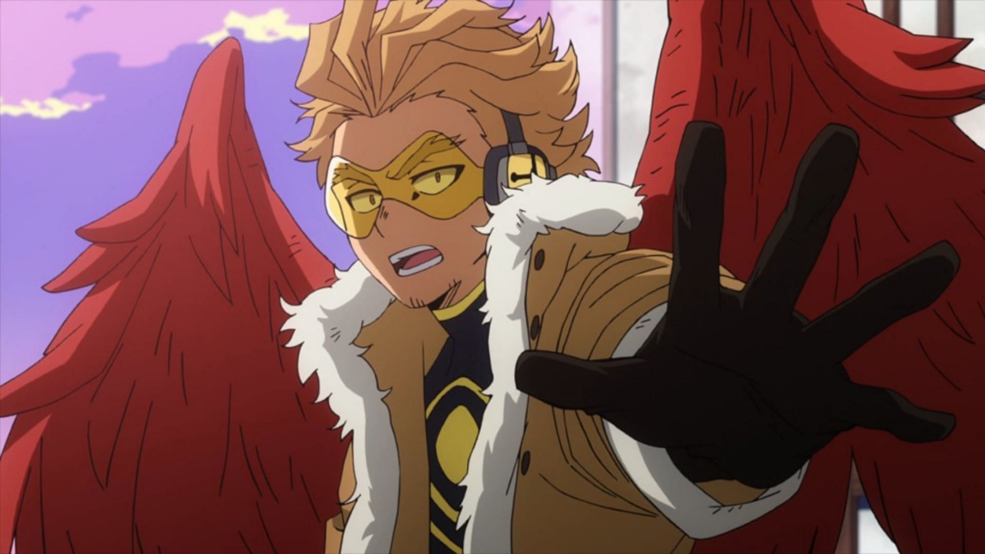 Hawks as seen in the series&#039; anime (Image via Studio Bones)