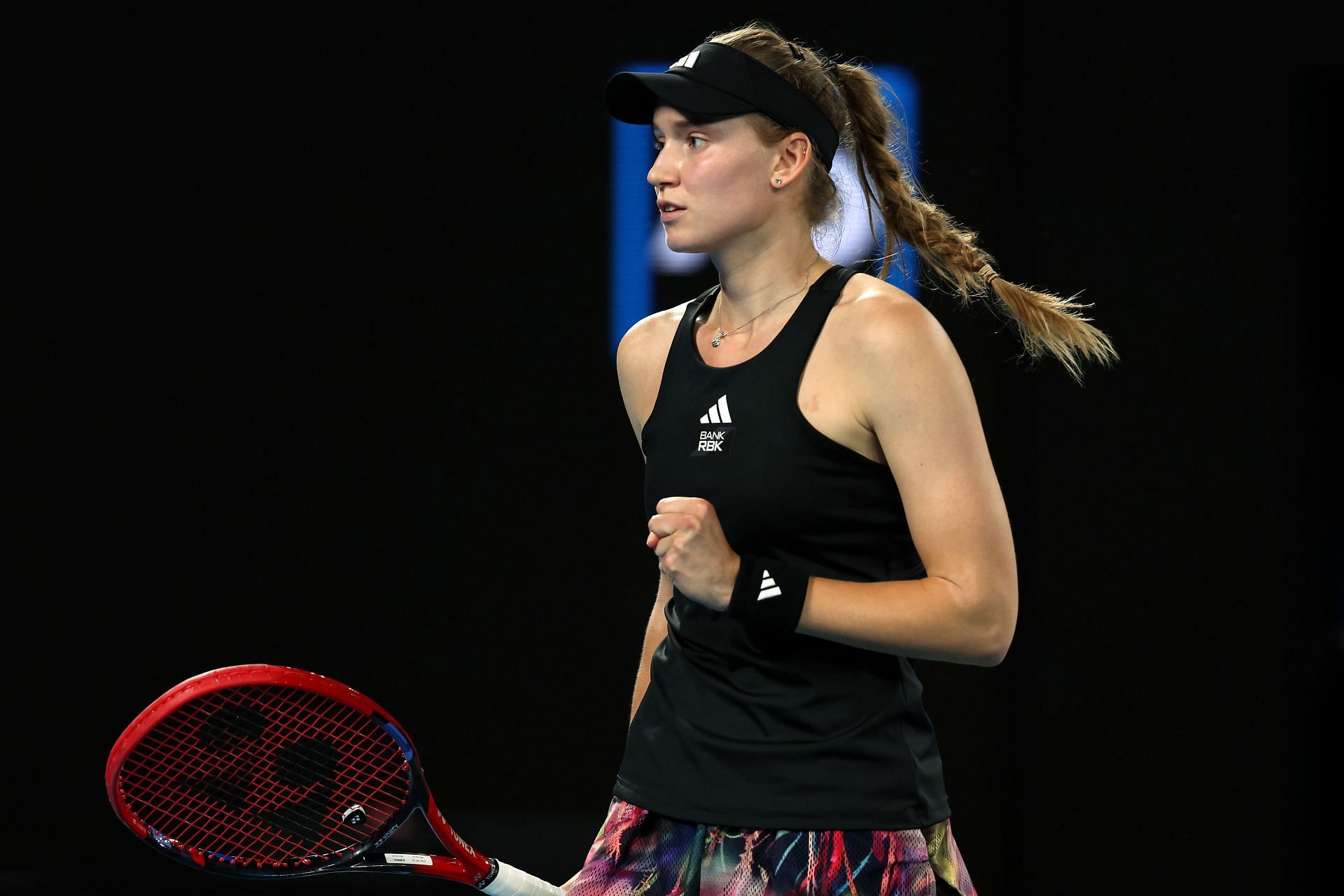 Elena Rybakina during her final against Aryna Sabalenka at the 2023 Australian Open