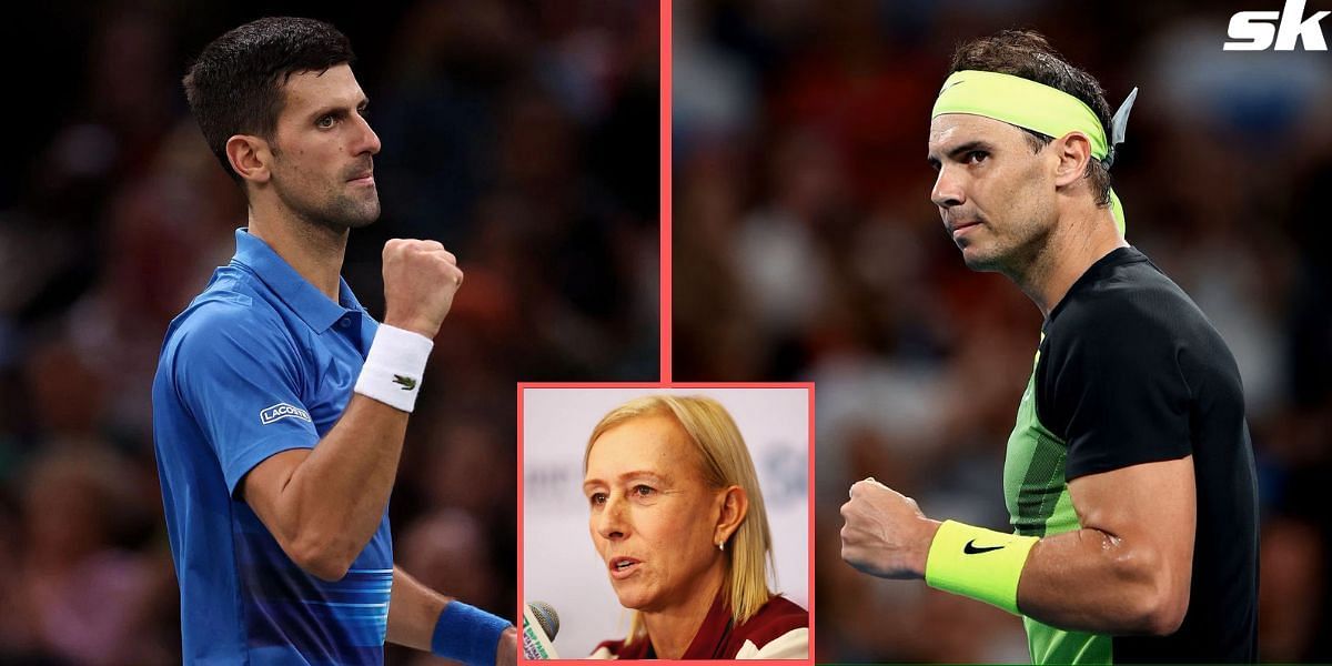 Martina Navratilova predicts the eventual leader of the all-time Grand Slam race between Novak Djokovic and Rafael Nadal.