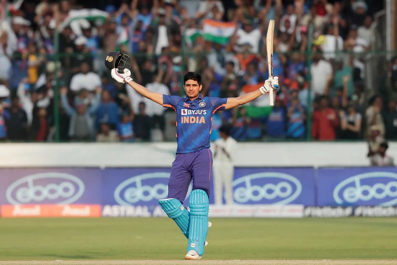Shubman played one of the best innings in ODI cricket history today (Image: BCCI)