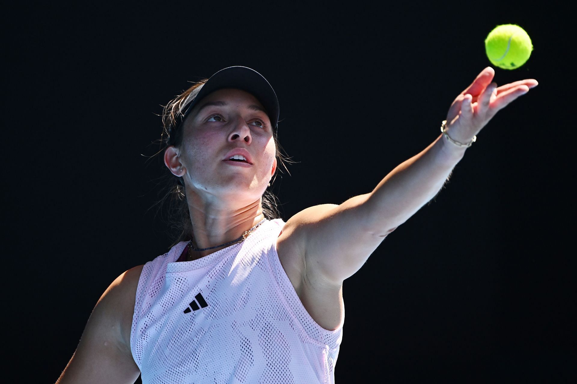 Jessica Pegula in action at the 2023 Australian Open - Day 5.