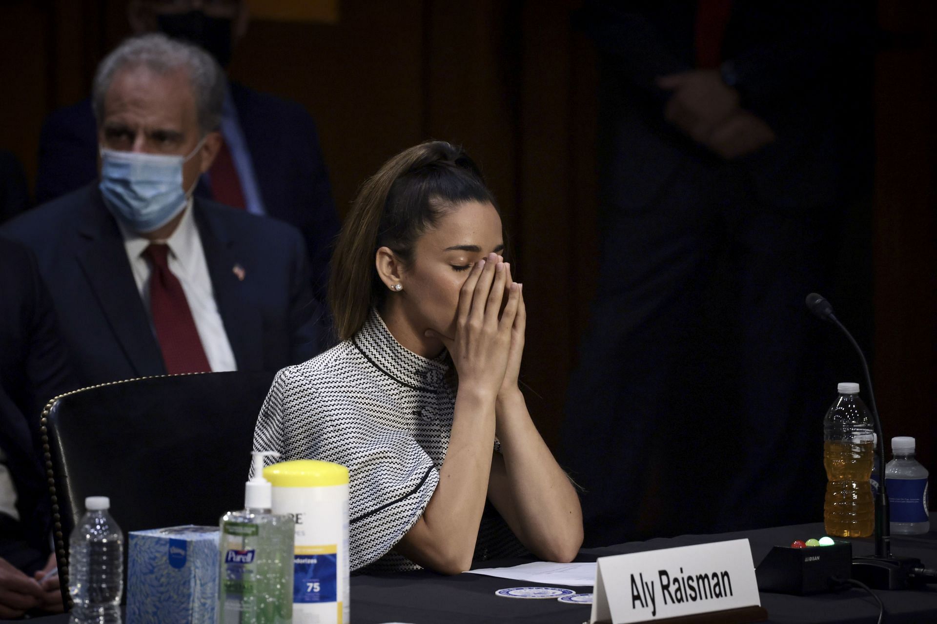 US Gymnast Aly Raisman testifies as Senate examines FBI&#039;s handling of Larry Nassar Investigation. 2022 