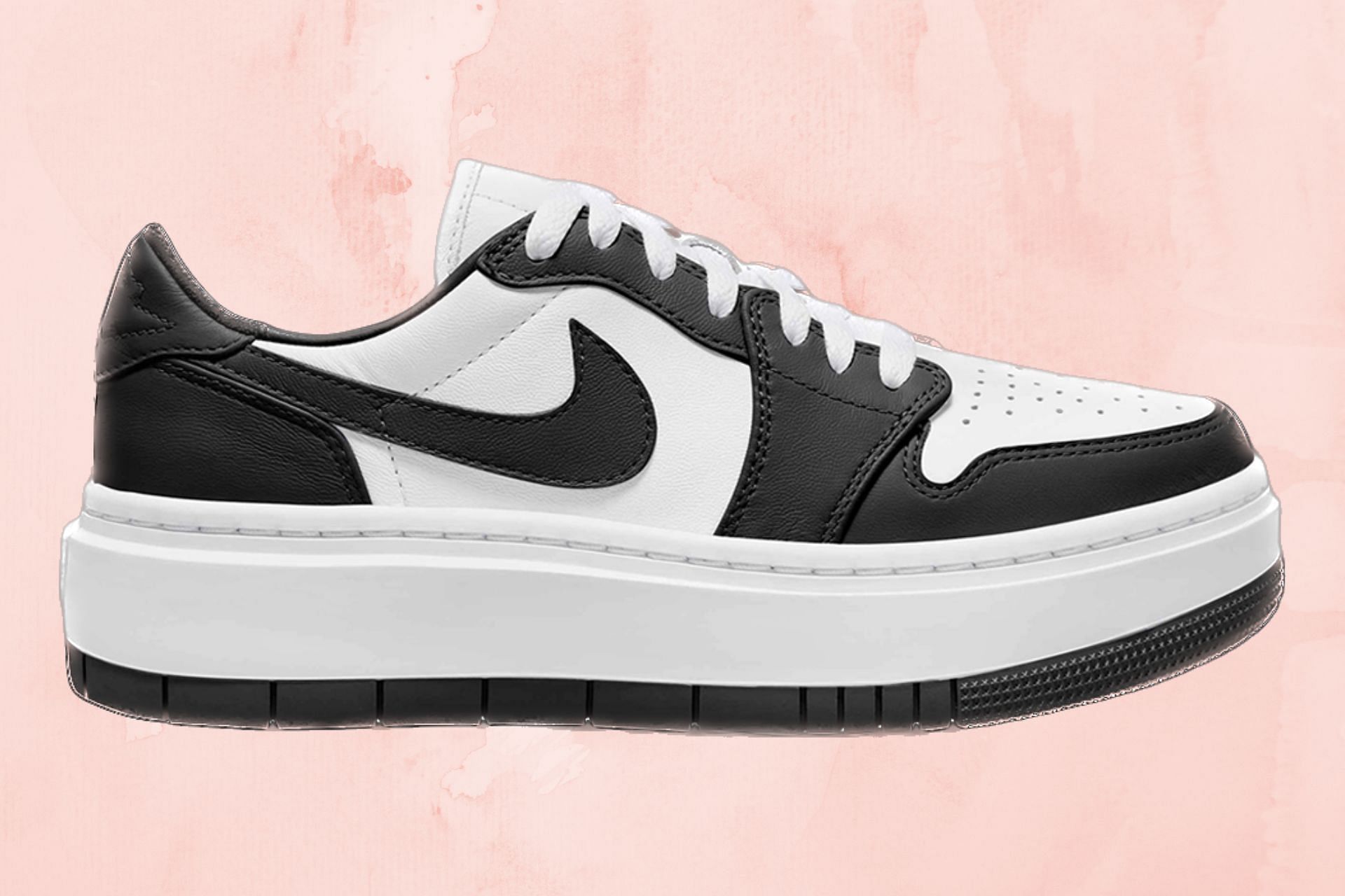 Take a closer look at the upcoming Air Jordan 1 Low Elevate Panda shoes (Image via Nike)