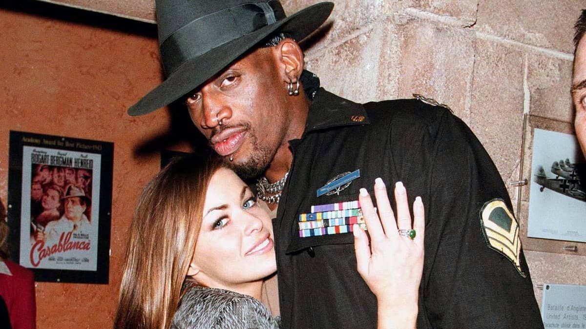 Carmen Electra and Rodman