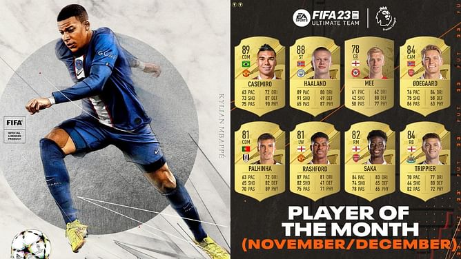 Who is the favorite to win FIFA 23 Premier League POTM for (November/December)? Haaland and Casemiro are amongst the nominations