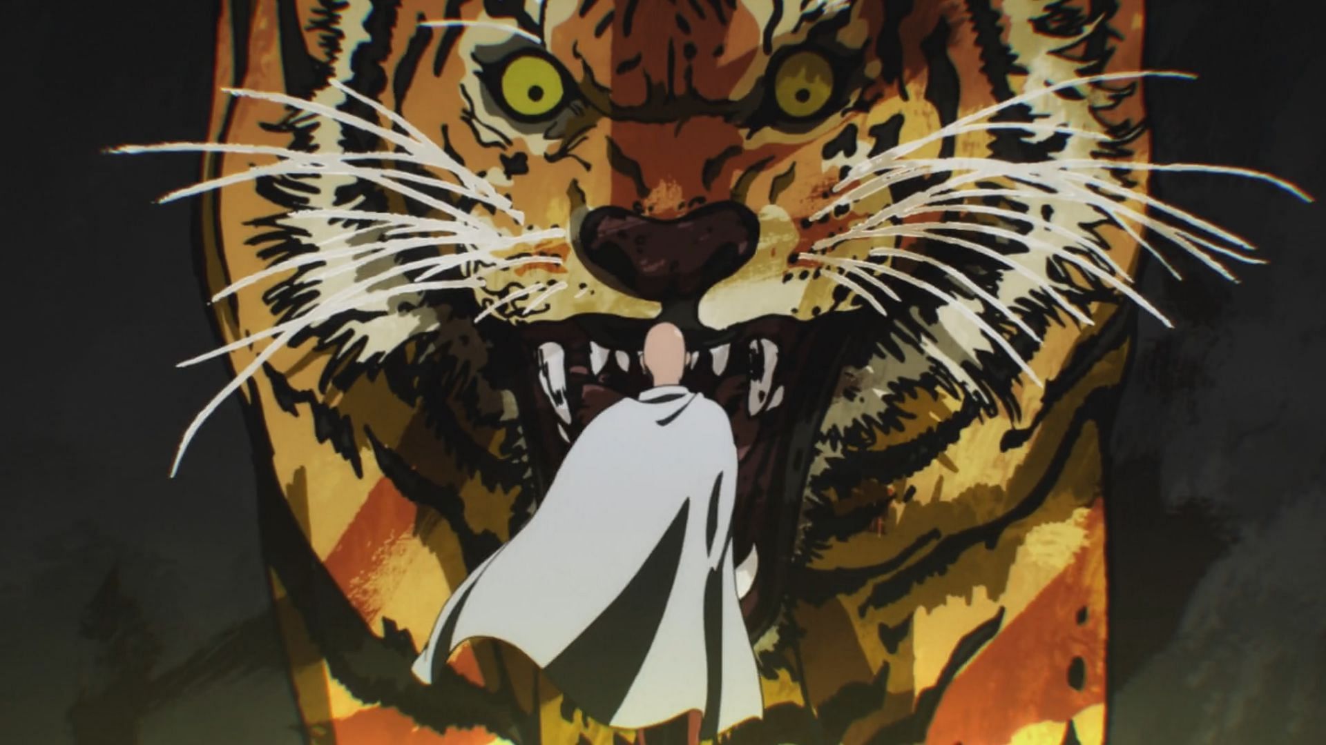 Tiger-level Disaster Threat as depicted in One Punch Man (Image via Madhouse)