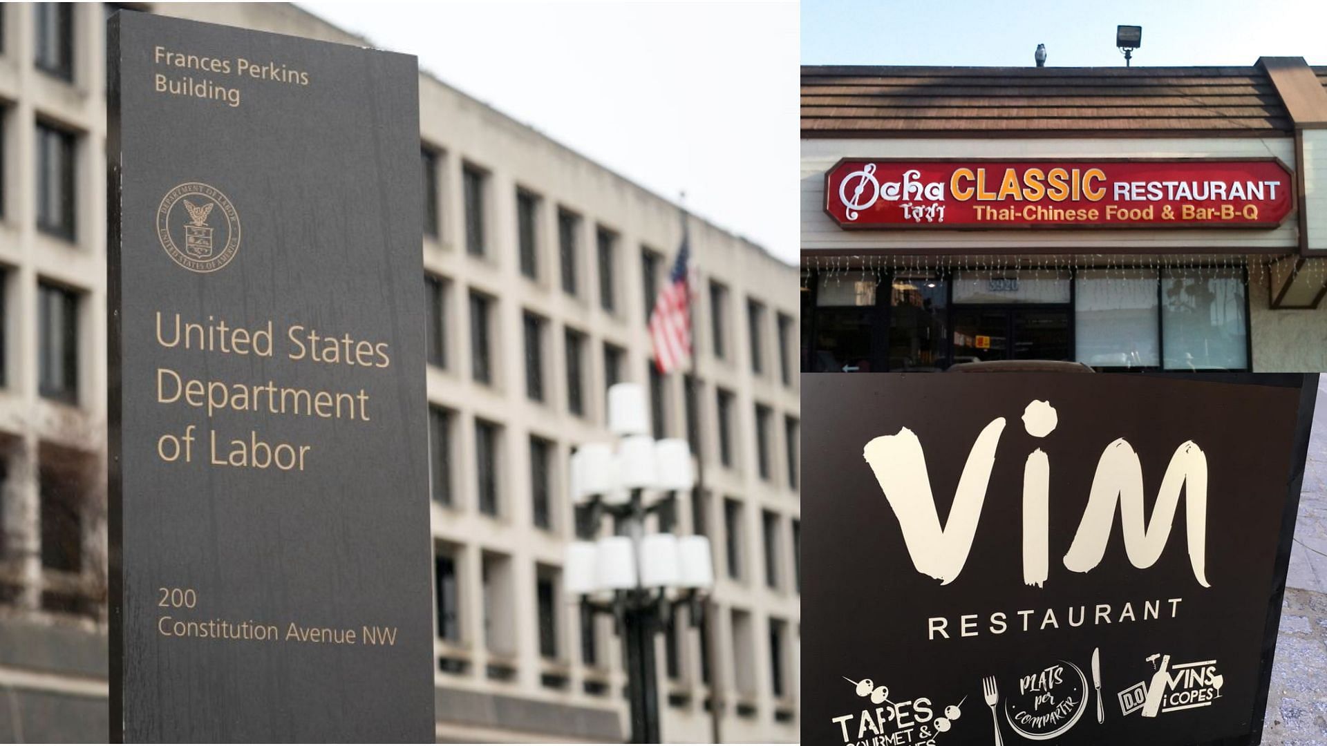 U.S. Labor Department fined Ocha Classic and Vim Restaurant for wage theft violations (Image via Liu Jie/Xinhua via Getty Images)