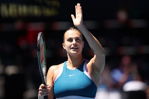 Aryna Sabalenka at the 2023 Australian Open.