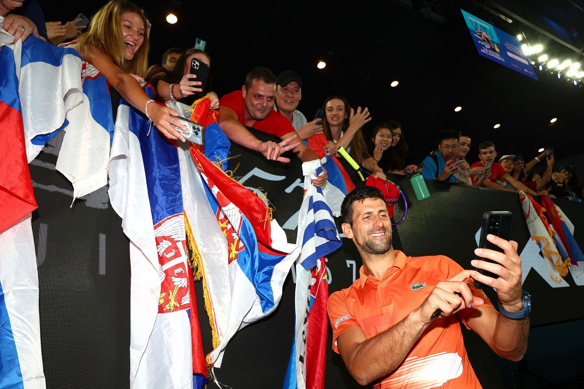 Novak Djokovic at the 2023 Australian Open Previews