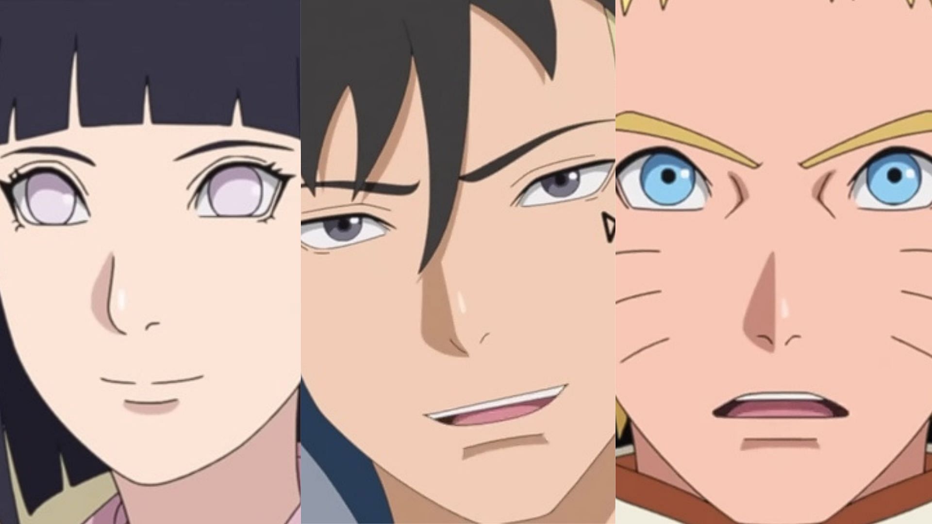Hinata, Kawaki, and Naruto as seen in the anime (Image via Studio Pierrot)