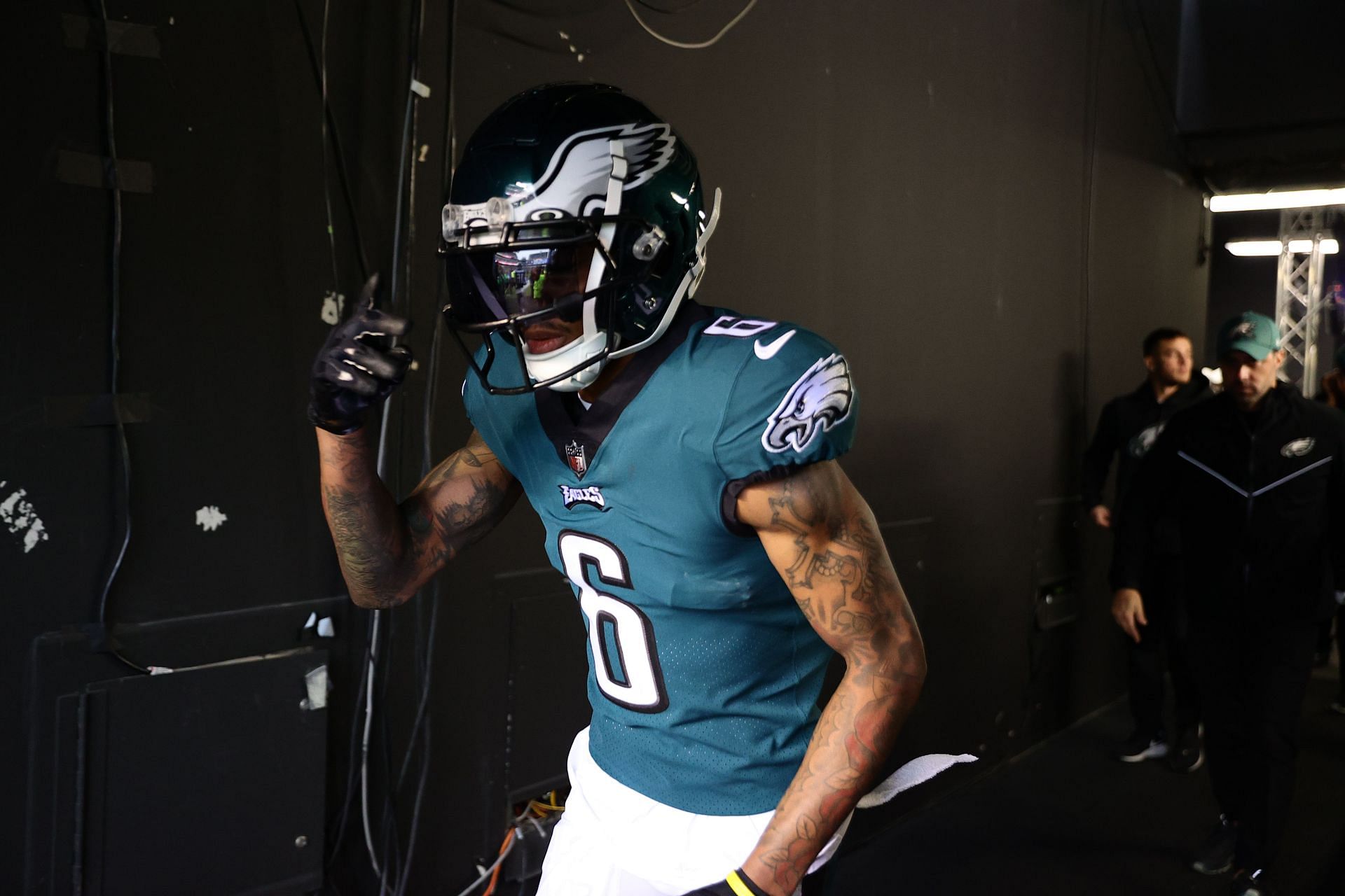Smith was drafted by the Eagles in 2021 (Image via Getty Images)