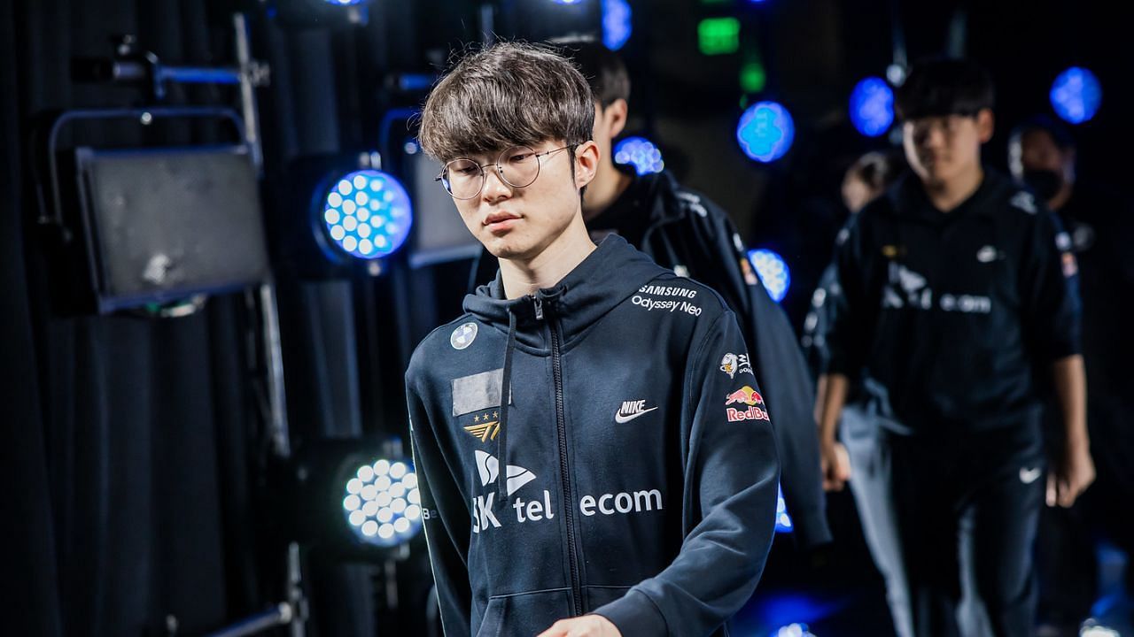 Lee &quot;Faker &quot; Sang-hyeok, mid laner for T1 (Image via Riot Games)
