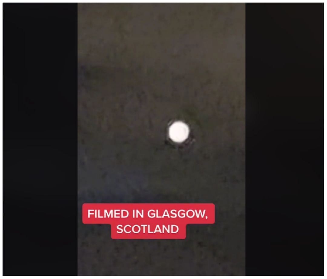 UFO-like structure in Glasgow (Image via TikTok/beyondaliens)