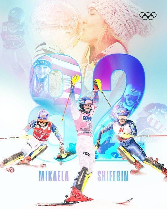 American skier Mikaela Shiffrin ties Lindsey Vonn's World Cup wins(02)