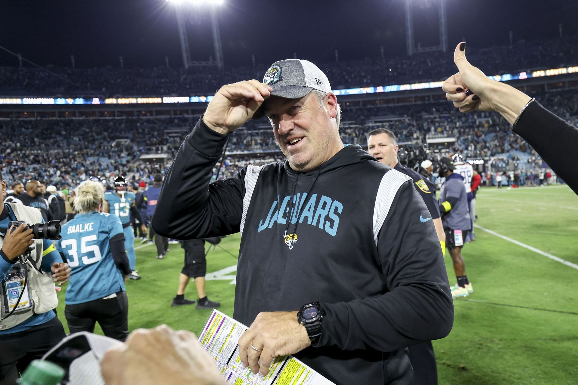 Doug Pederson with the Tennessee Titans against the Jacksonville Jaguars