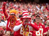Kansas City Chiefs supporters at Arrowhead stadium