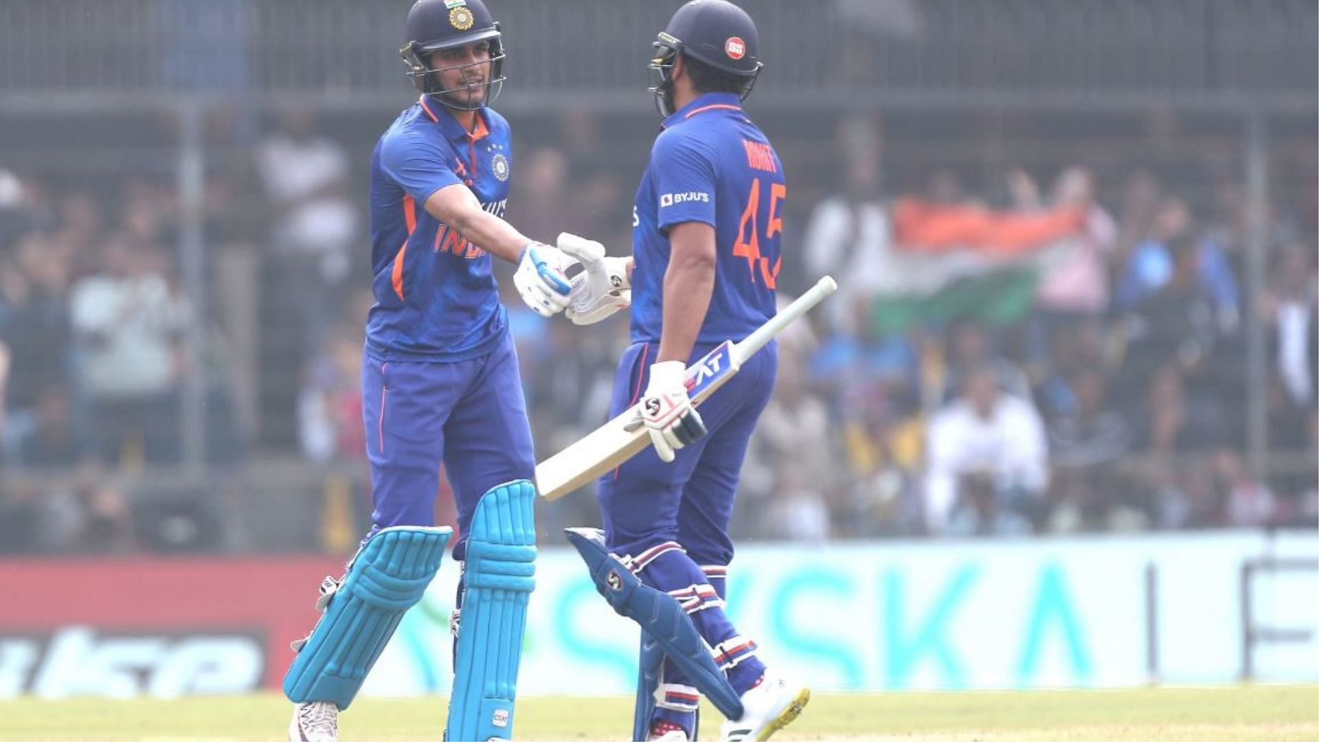 Rohit Sharma and Shubhman Gill shared a 212 run opening stand. 
