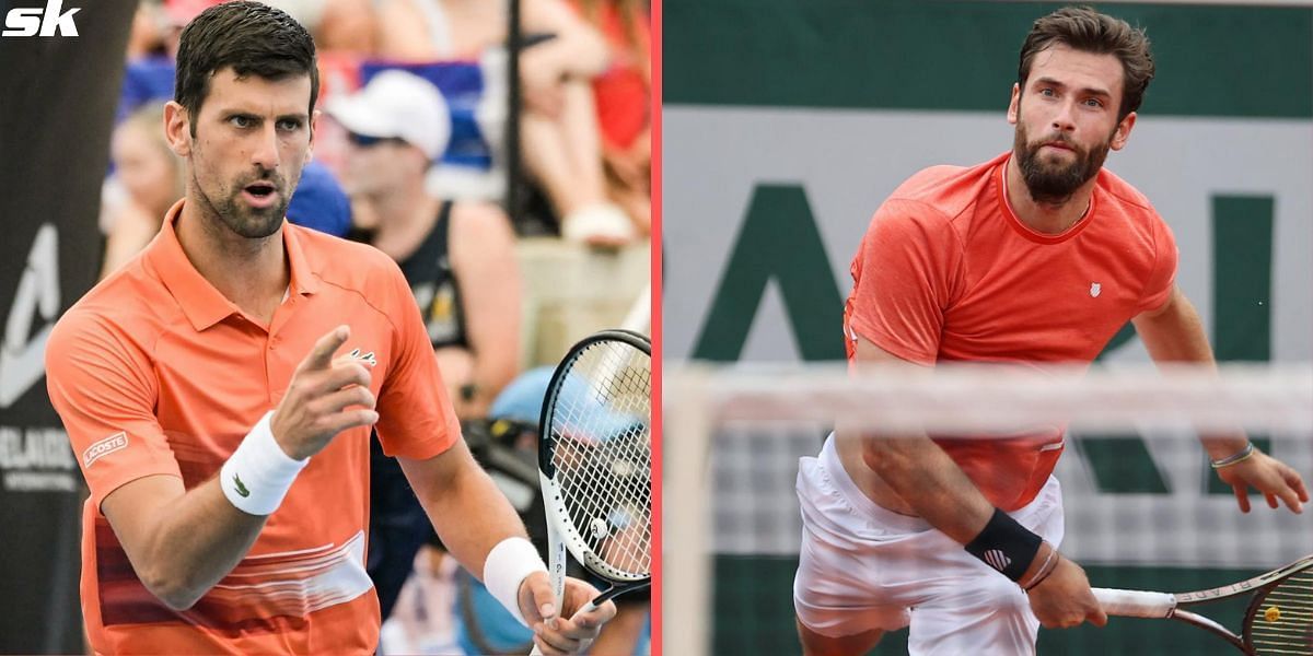 Novak Djokovic will square off against Quentin Halys in Round 2 of Adelaide International 1