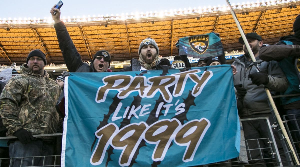 Jacksonville Jaguars supporters at TIAA Bank Field