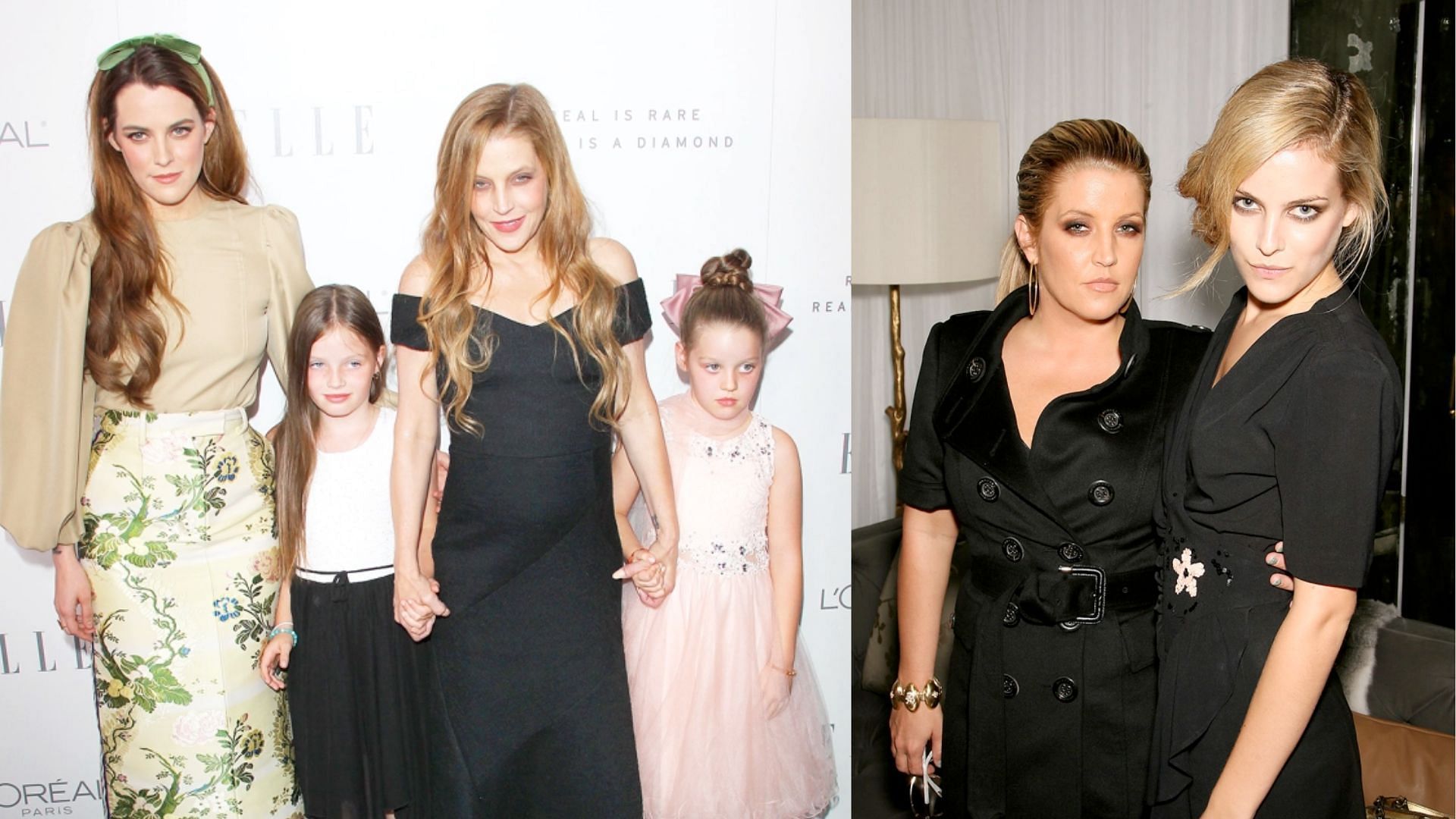 Lisa Marie Presley with daughter Riley Keough and twins Harper and Finley (Images via Getty/Marion Curtis and Jaxon)