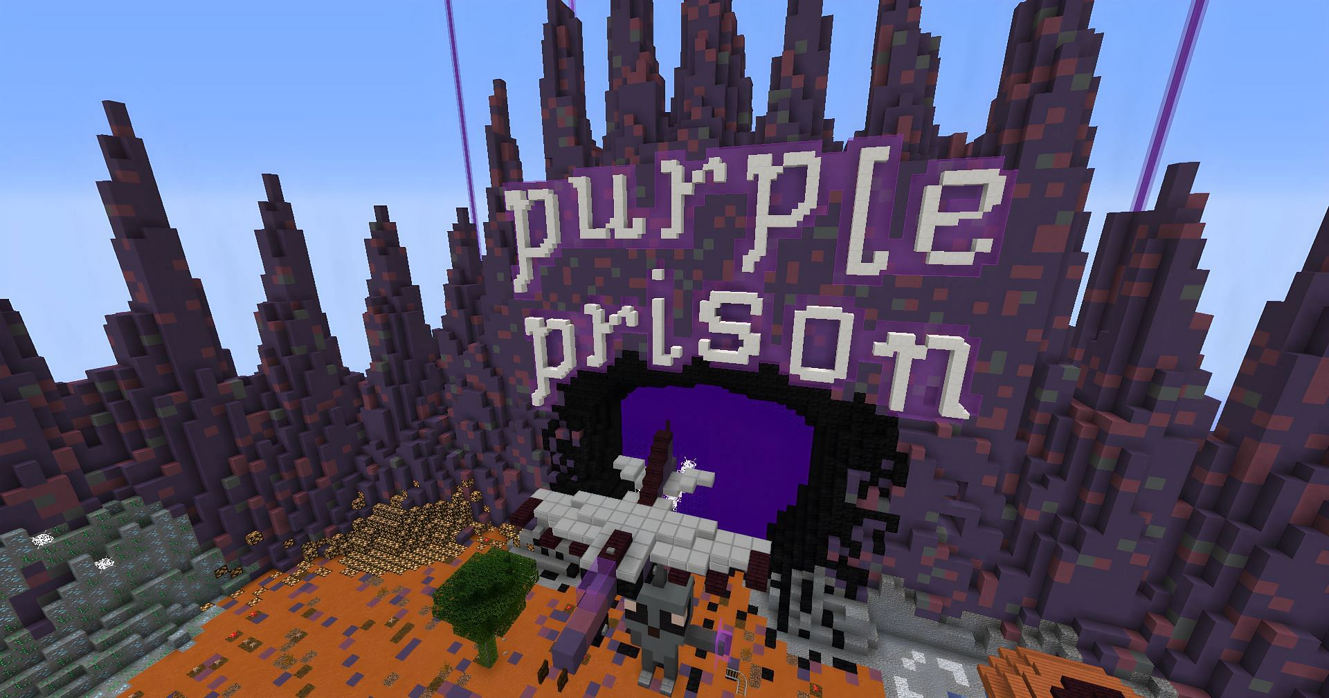 PurplePrison is a fantastic McMMO server (Image via Mojang)