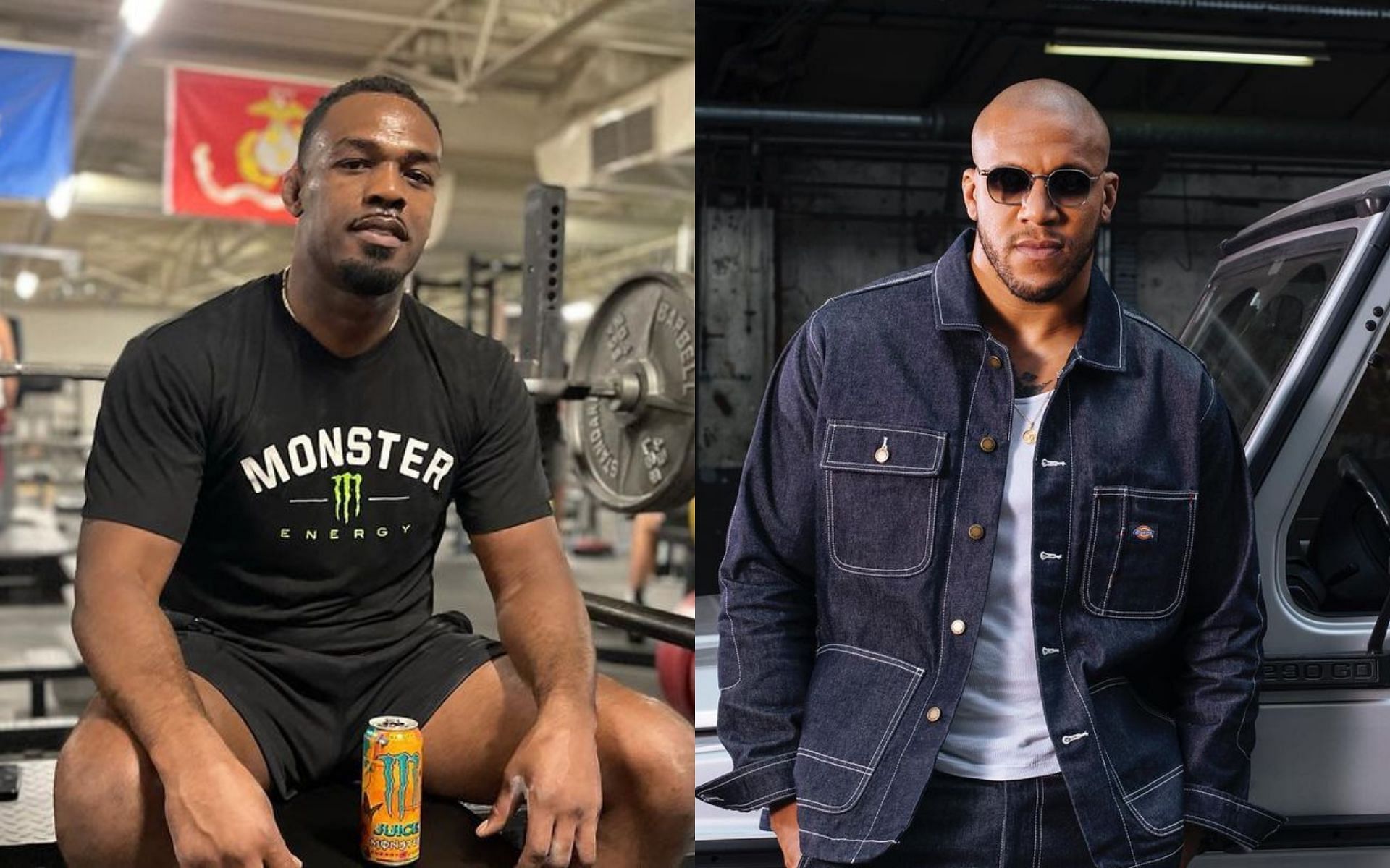 Jon Jones (Left), Ciryl Gane (Right) [Image courtesy: @jonnybones, @ciryl_gane on Instagram]