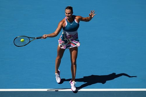 Aryna Sabalenka at the 2023 Australian Open.