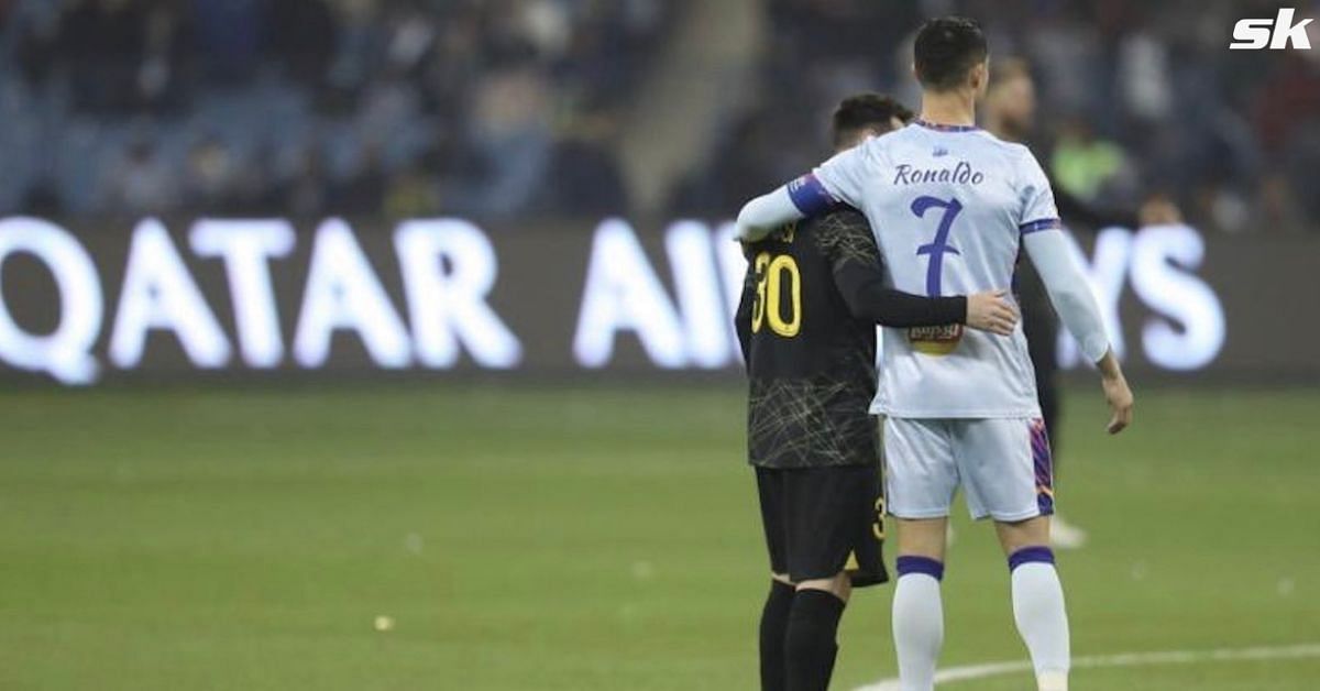 WATCH: Cristiano Ronaldo greets Lionel Messi, Neymar, Kylian