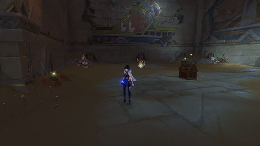 A player nearby one of the Precious Chests (Image via HoYoverse)