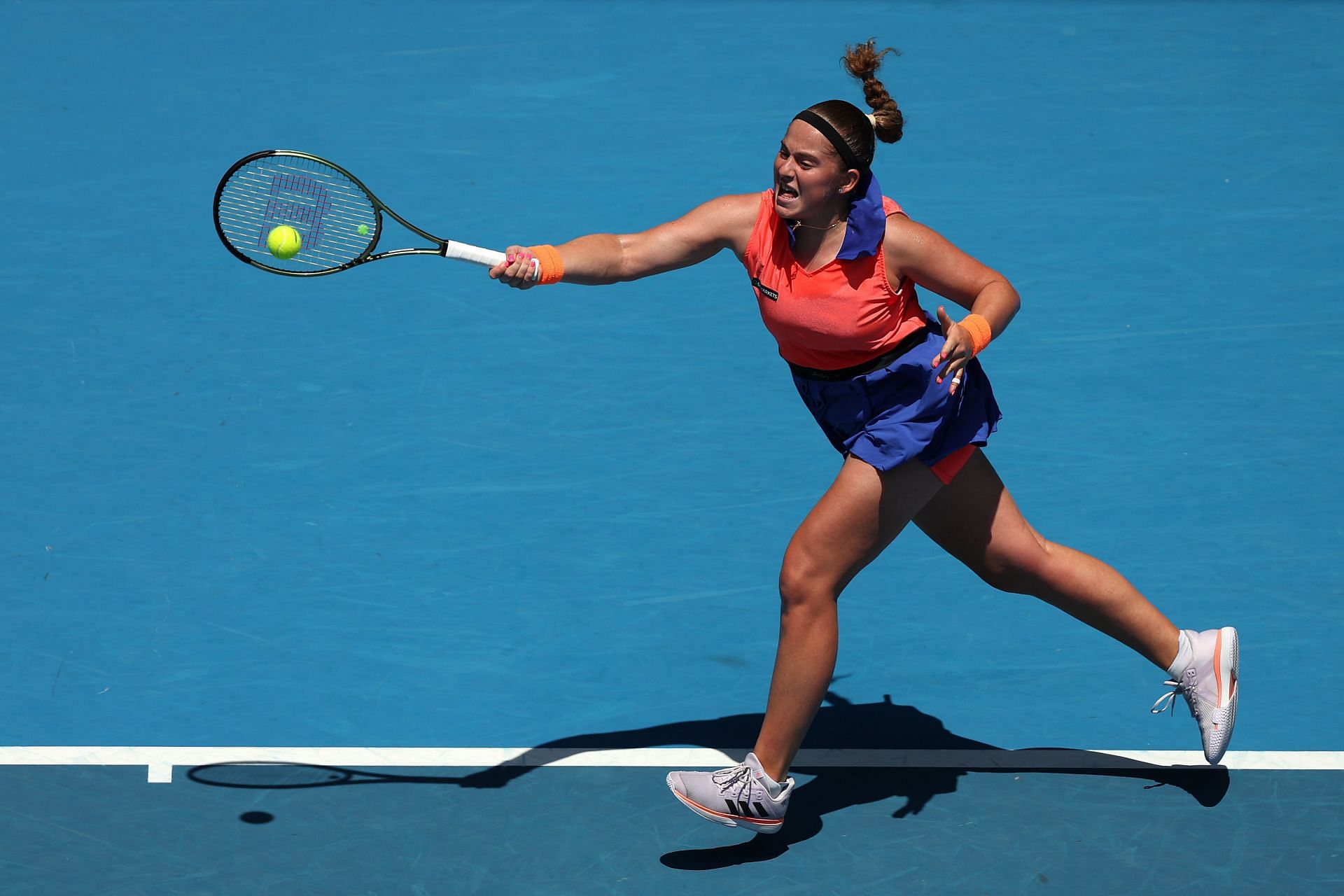 Jelena Ostapenko at the 2023 Australian Open