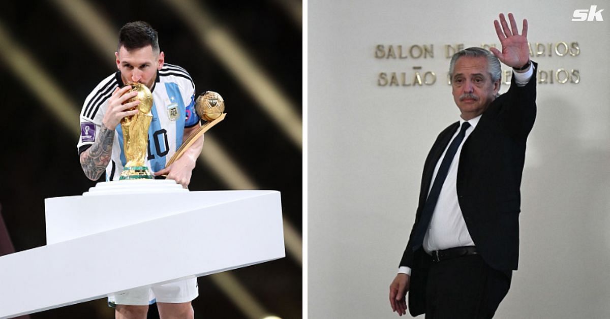 Argentina president Alberto Fernandez showered praise on Lionel Messi.