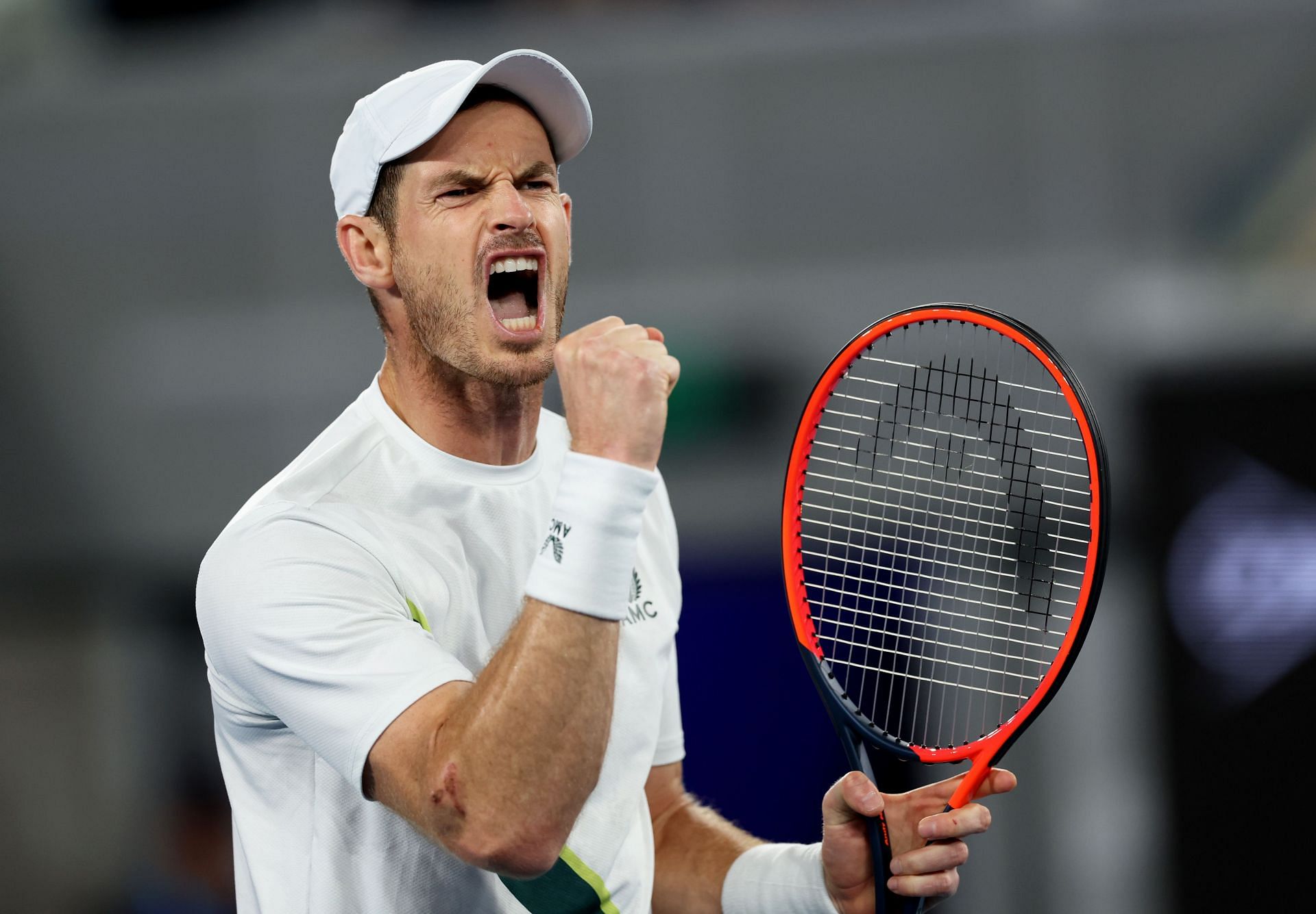 Andy Murray in action at the 2023 Australian Open