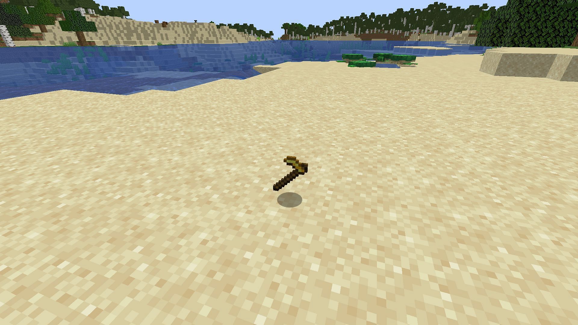 The golden hoe (Image via Mojang)