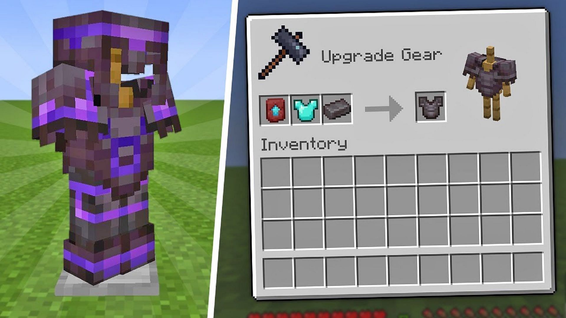 Smithing templates have complicated the process of crafting netherite gear in Minecraft (Image via ECKOSOLDIER/YouTube)