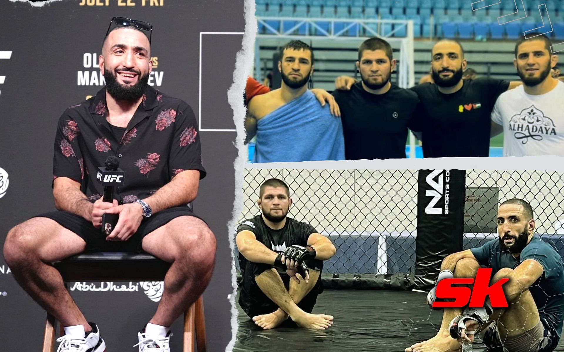 Belal Muhammad talks about taking his next training camp to Dagestan. [Image credits: @bullyb170 on Instagram; Getty Images]