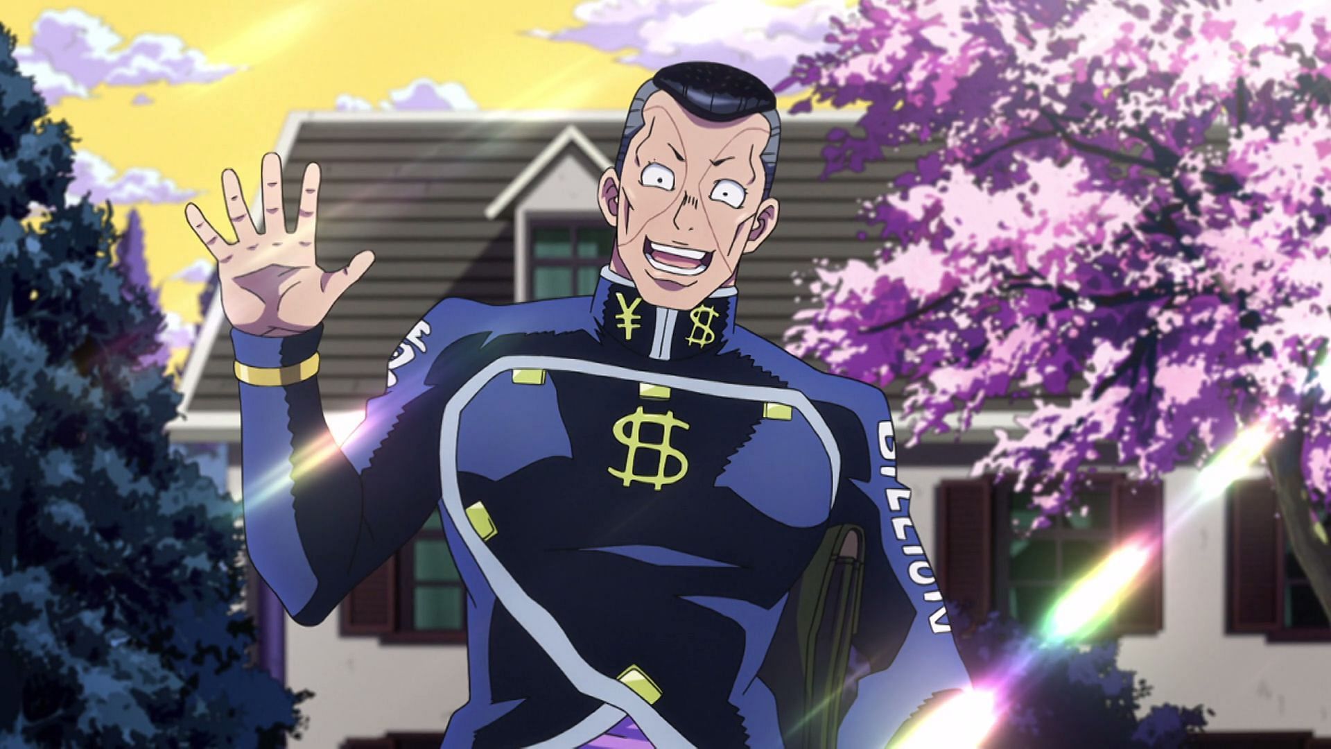 Okuyasu as seen in the Diamond is Unbreakable anime series (Image via David Productions)