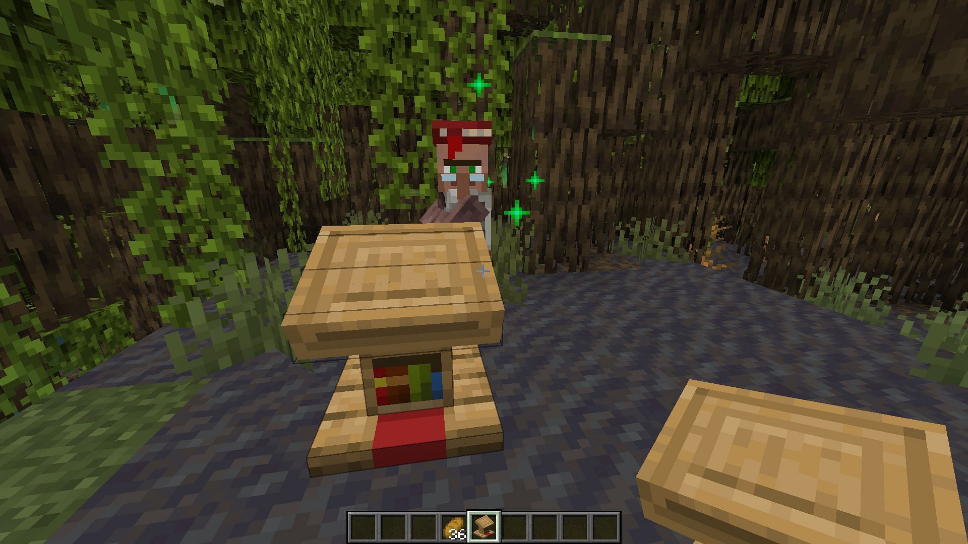 Lectern can be crafted with wood slabs and bookshelves in order to employ a librarian villager in Minecraft 1.19 (Image via Mojang)