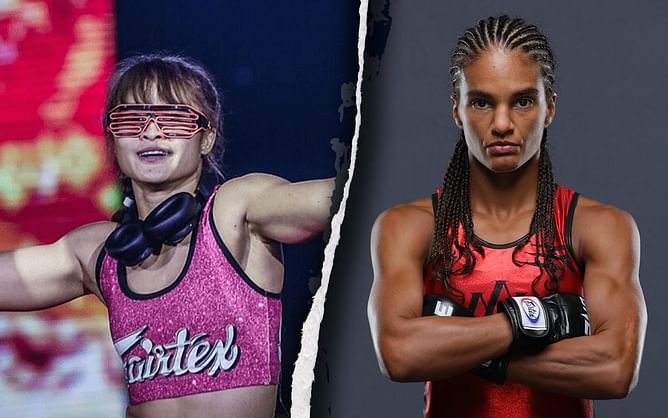 Stamp Fairtex plans victory dance after finishing Anissa Meksen inside the distance