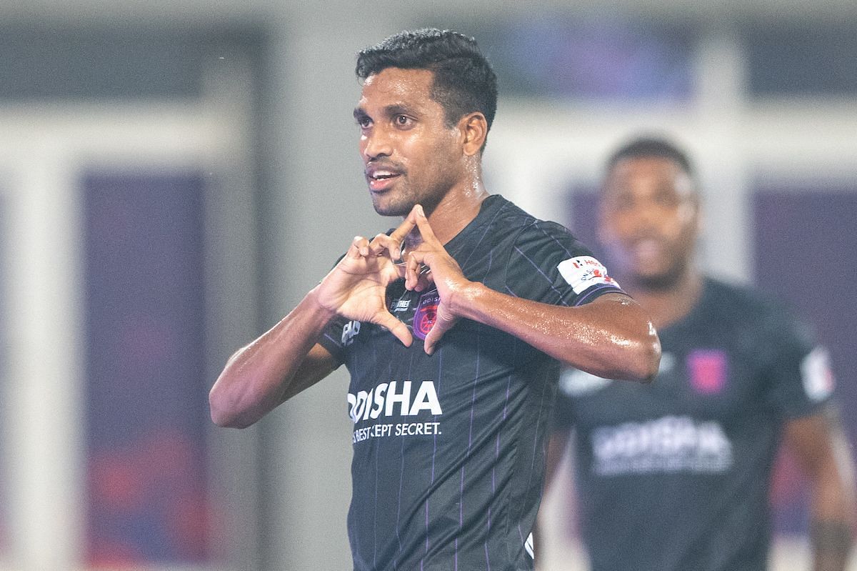 Nandha scored a good goal (Image courtesy: ISL Media)